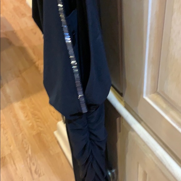 Roz & Ali black scoop neck midi party cocktail dress, 6 - Picture 3 of 4